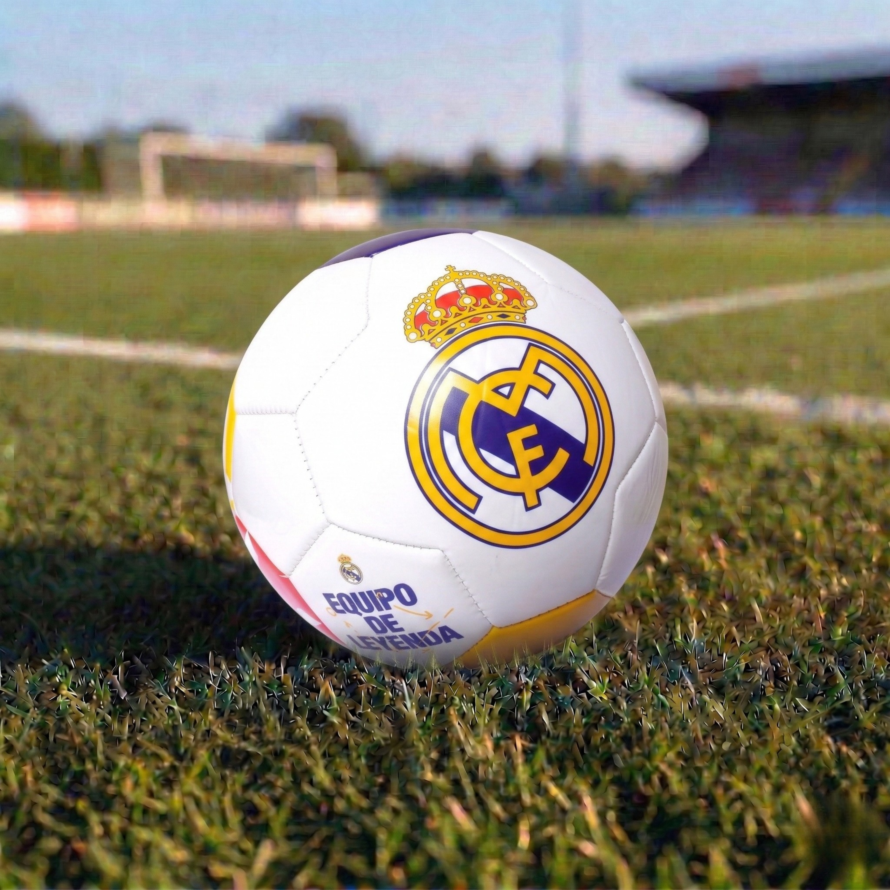 Balón Fútbol Tamaño 5 Real Madrid Blanco Recreativo