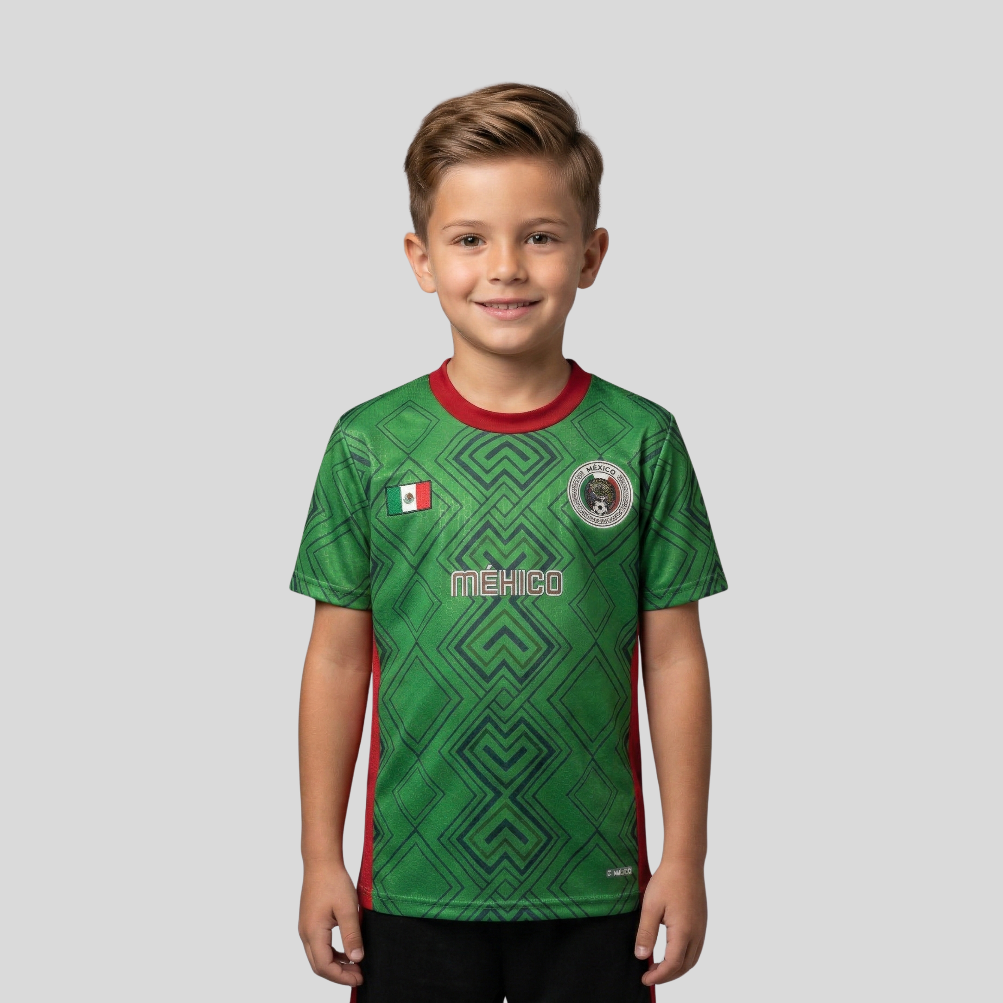 Jersey Playera Para Niños Mundial México De Entrenamiento