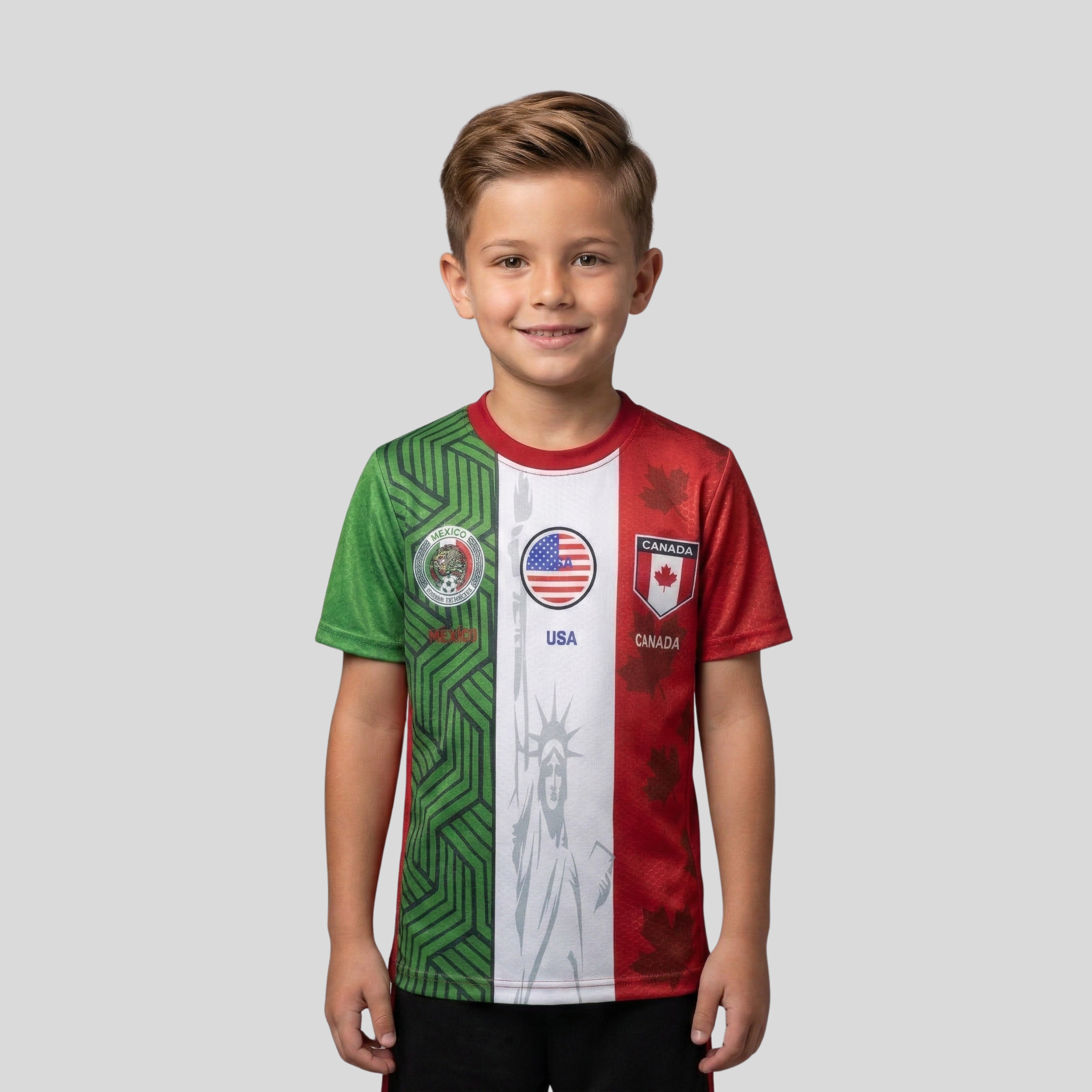 Jersey Playera Para Niños Mundial México De Entrenamiento
