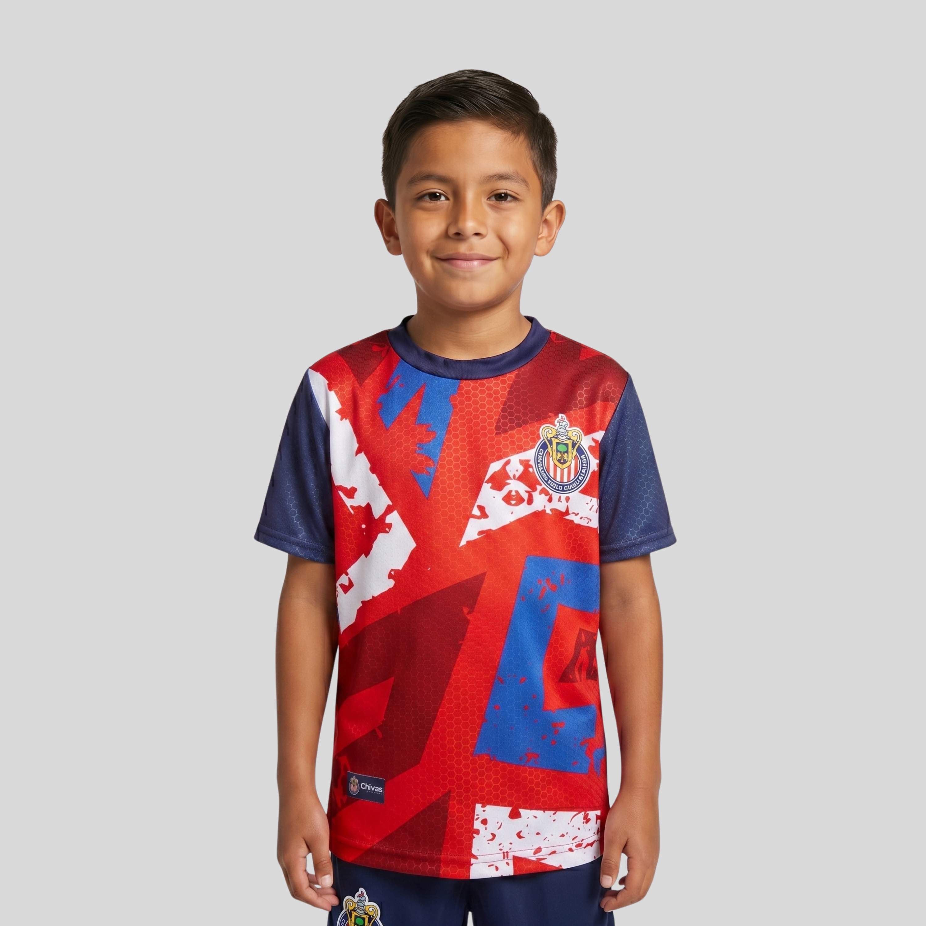 Jersey Playera Para Niño Chivas Guadalajara De Entrenamiento