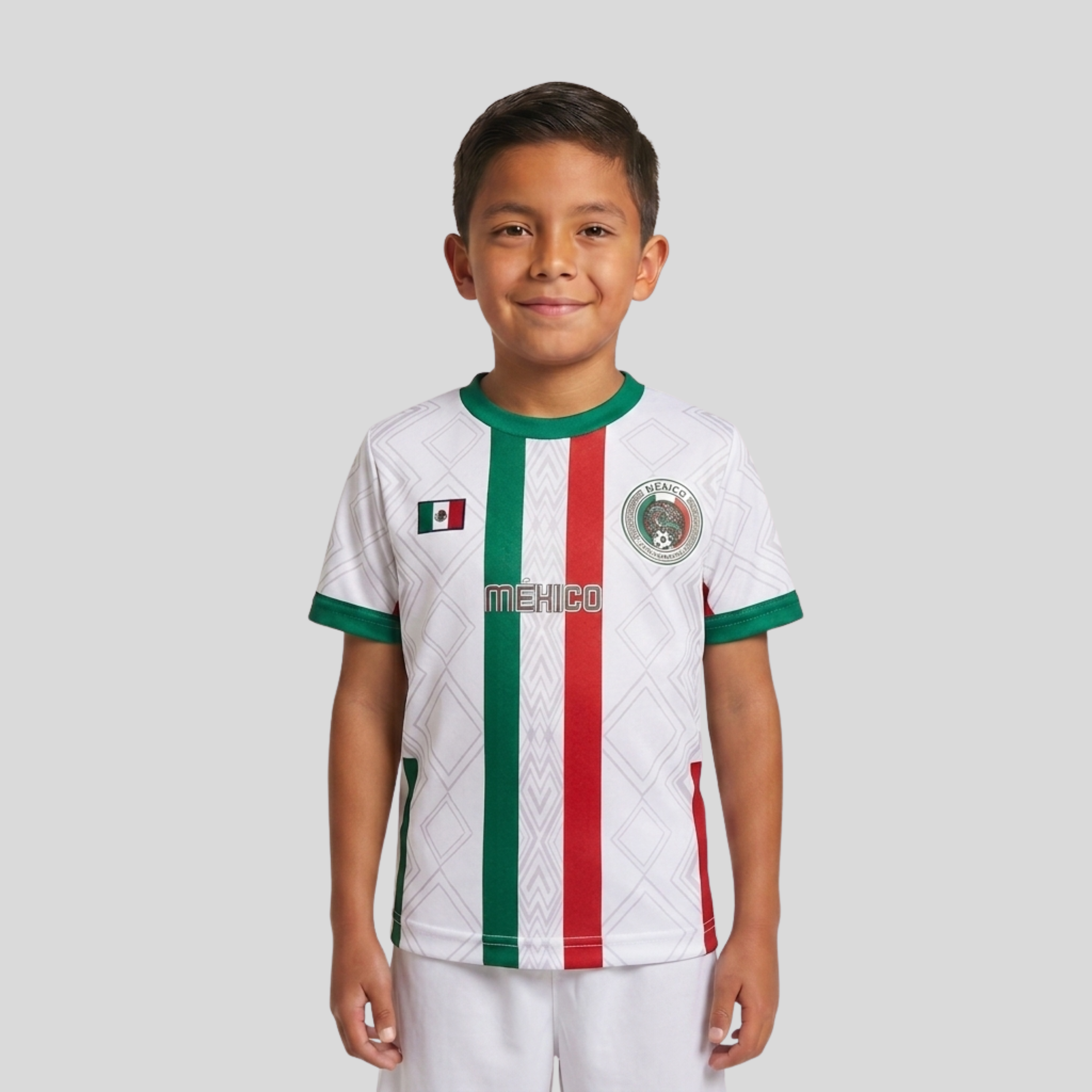 Jersey De Mexico Para Niño De Entrenamiento Tricolor