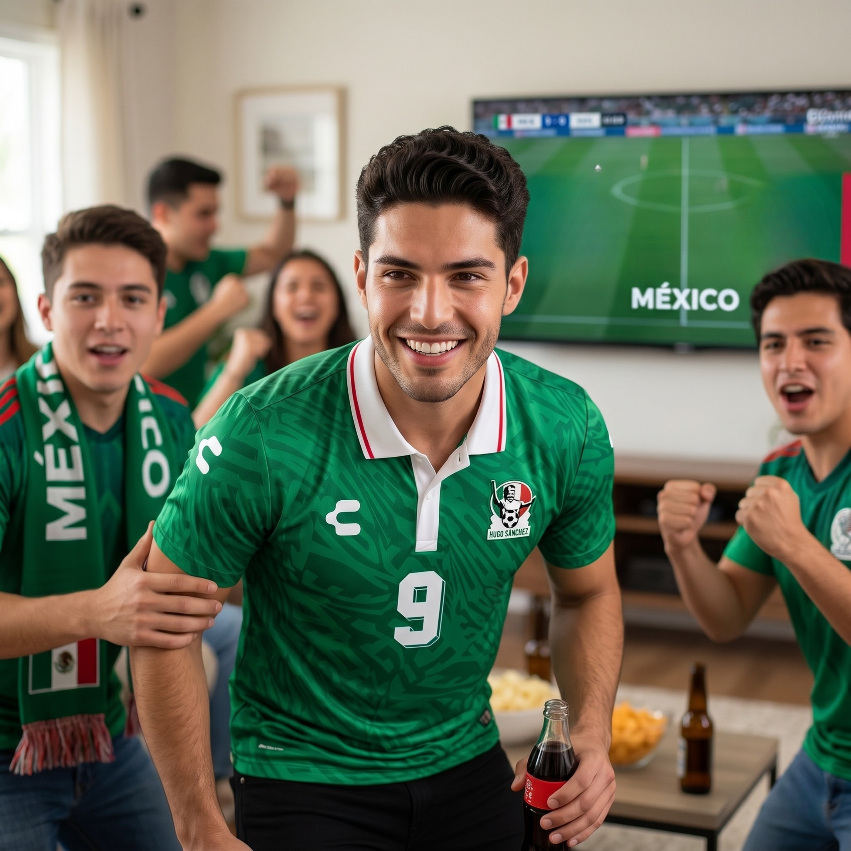 Jersey Charly Leyendas Hugo Sánchez Verde Para Hombre