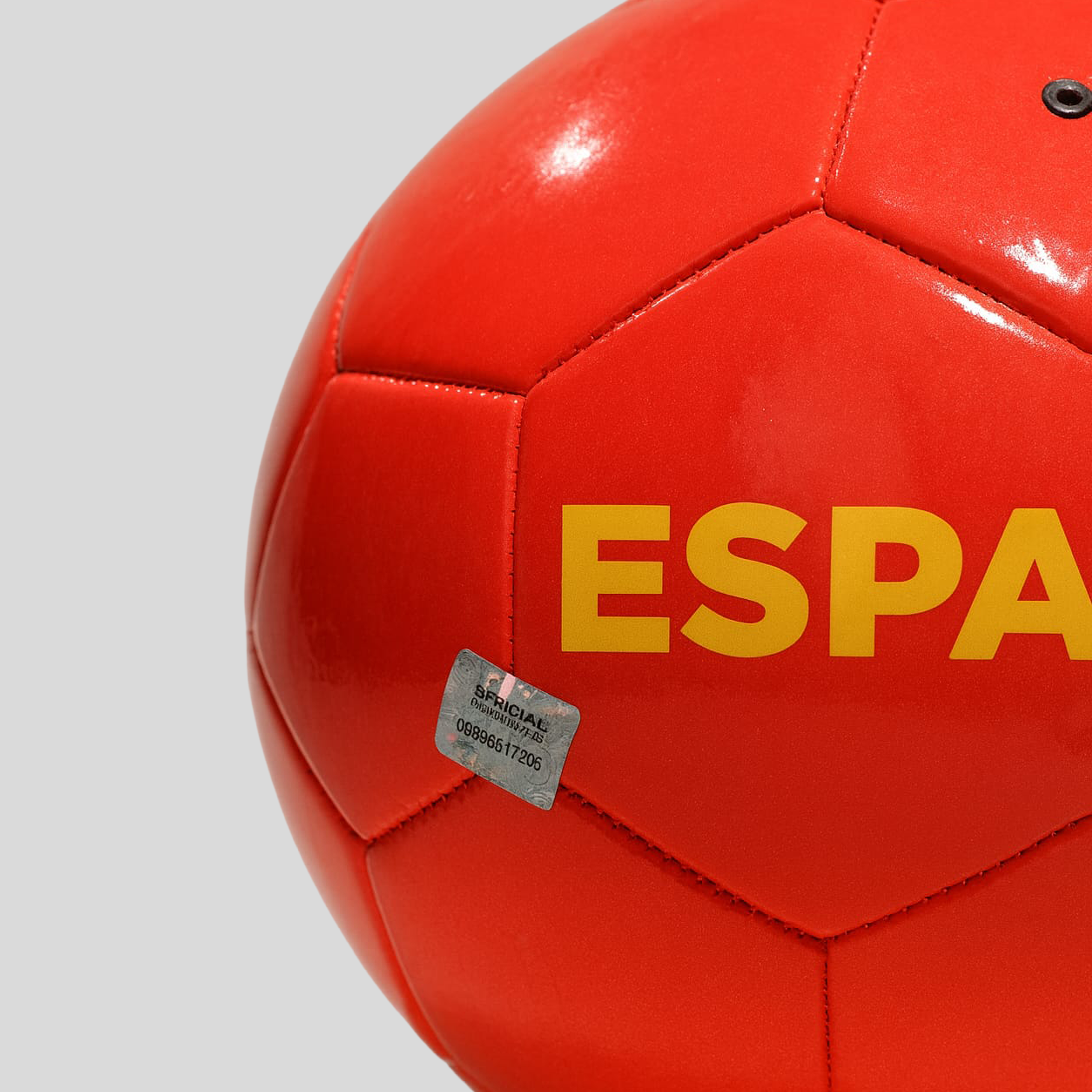 Balón Oficial Selección España Diseño Rojo y Amarillo, Resistente y de Alto Rendimiento para Juego