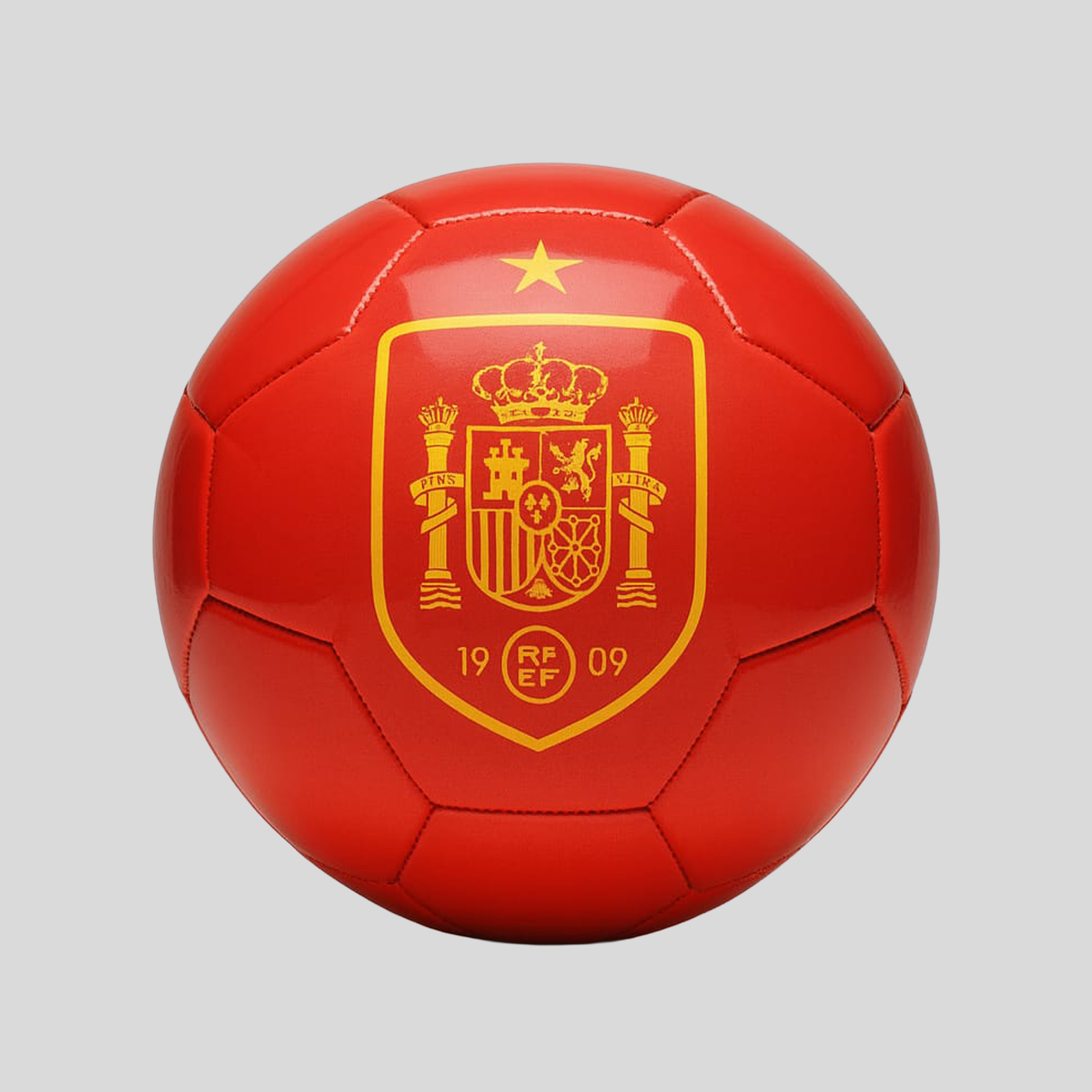 Balón Oficial Selección España Diseño Rojo y Amarillo, Resistente y de Alto Rendimiento para Juego