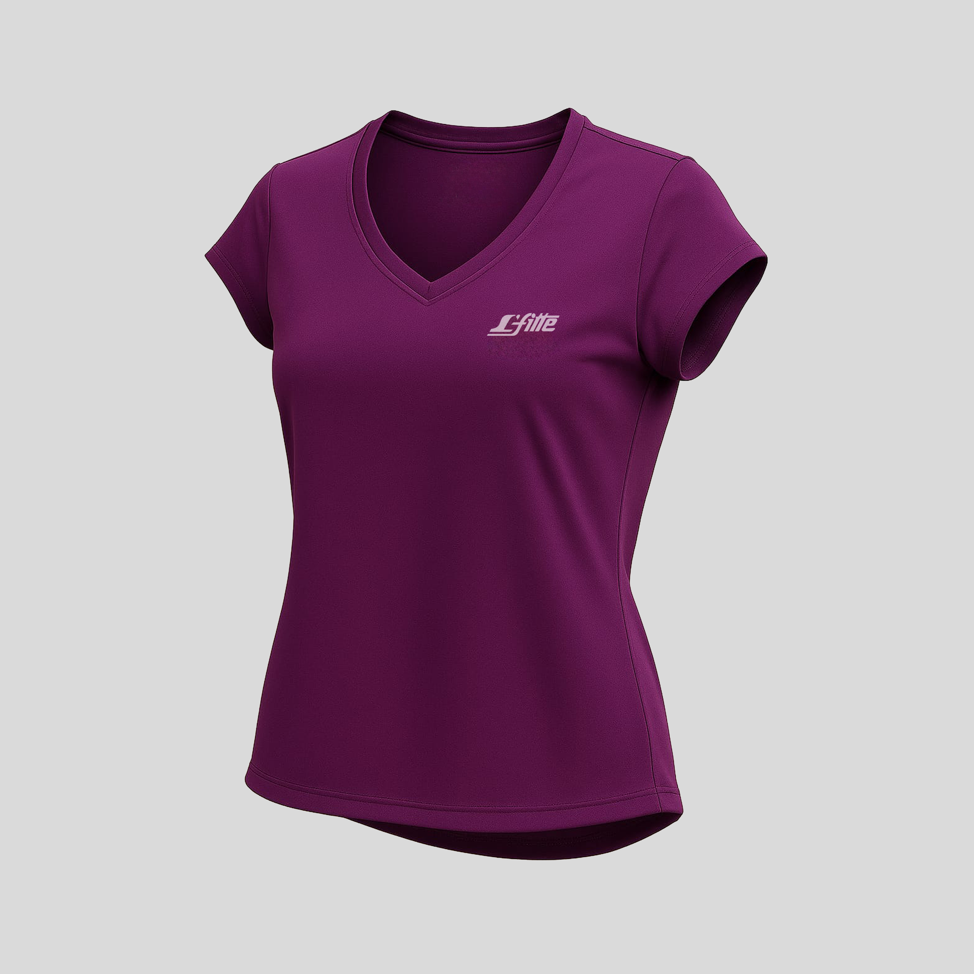 Playera de Licra para Dama con Cuello en V  Cómoda, Ligera y Transpirable