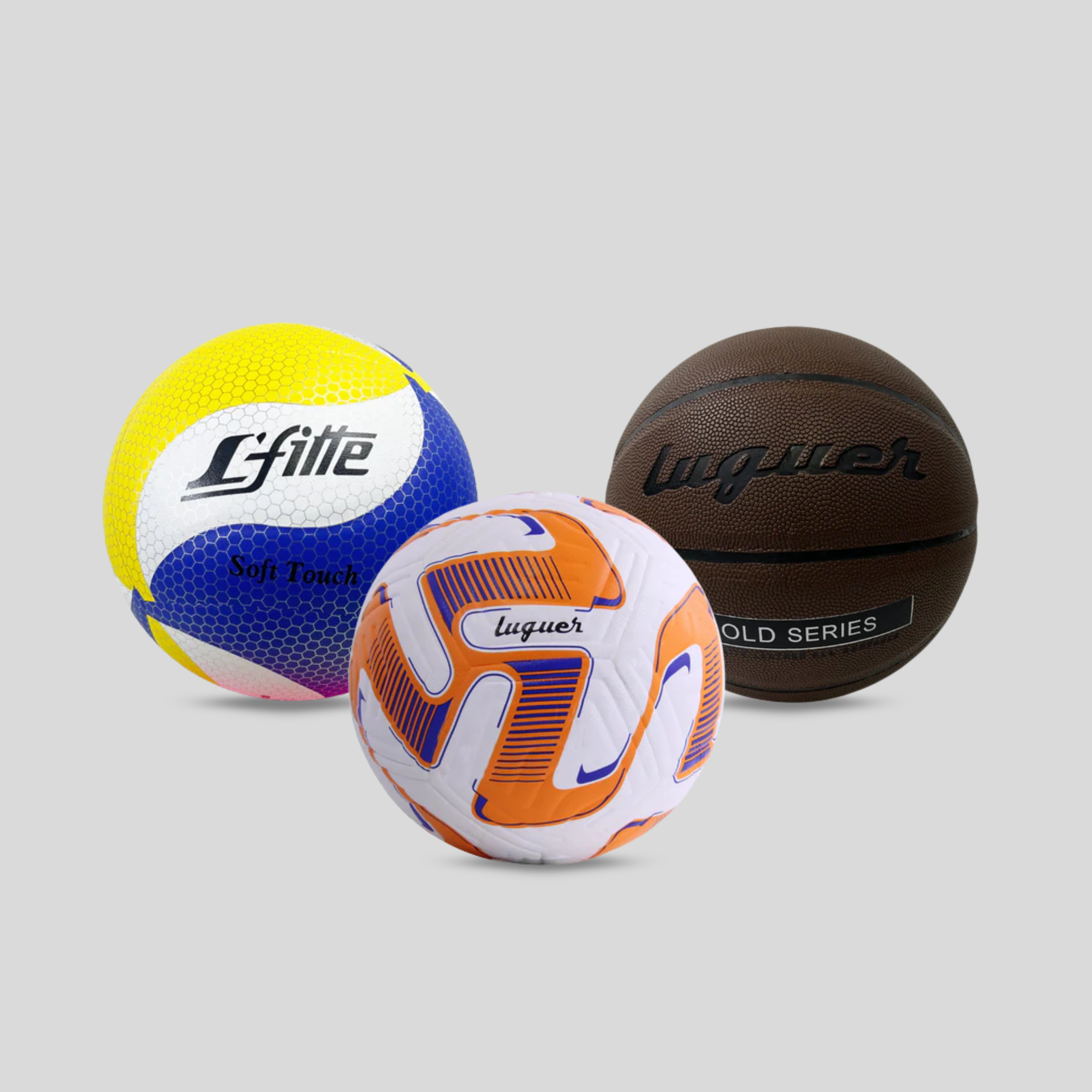 Kit de 3 Balones (Futbol,Basquetbol,Voleibol)