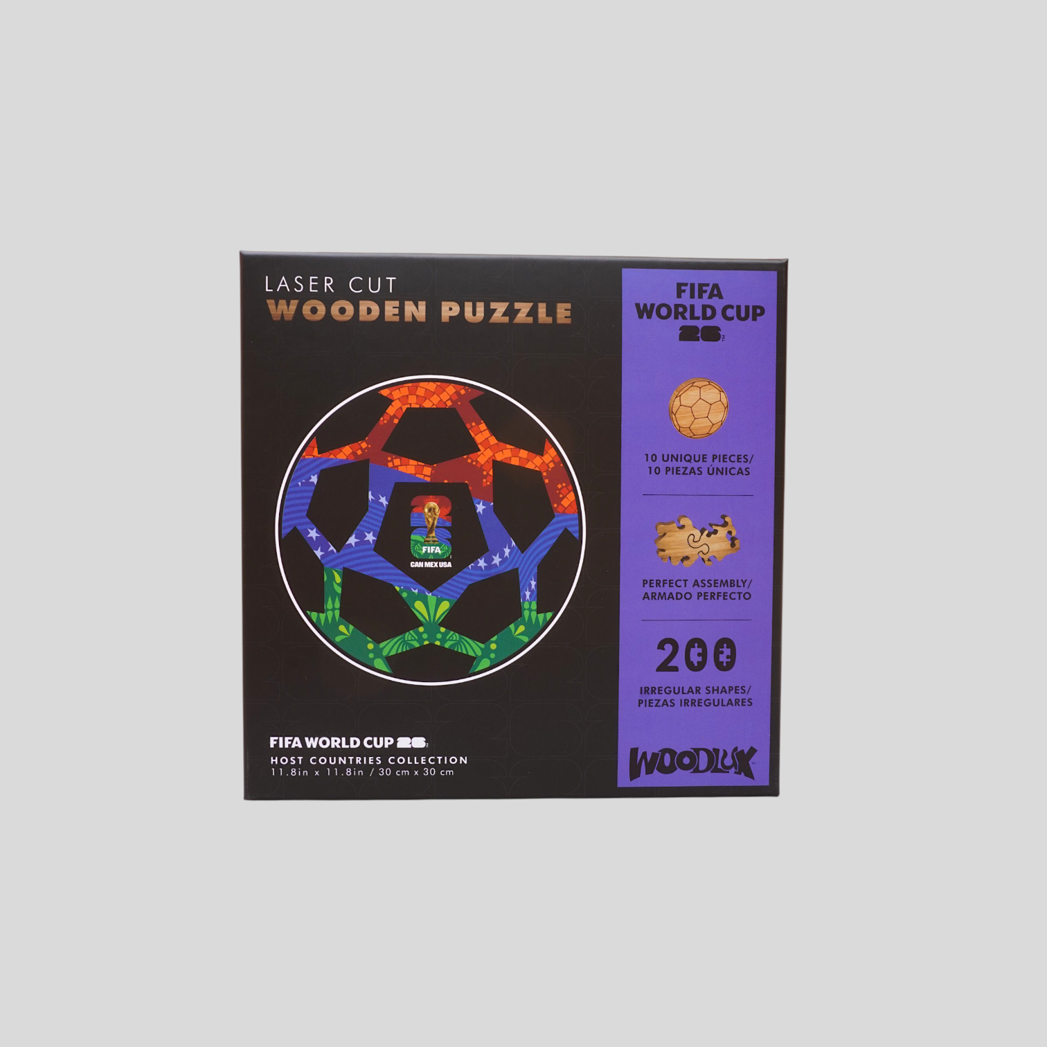 Rompecabezas de Madera FIFA Copa Mundial 2026 Host Countries 100 Piezas