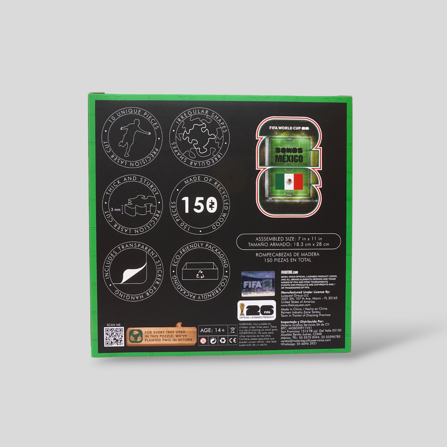 Rompecabezas de Madera FIFA Copa Mundial 2026 National Pride 150 Piezas